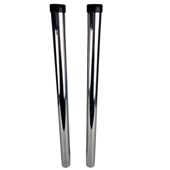 2 Piece Chrome Rods for 32mm Vacuum Cleaners, backpacks, commercial, ducted & more.