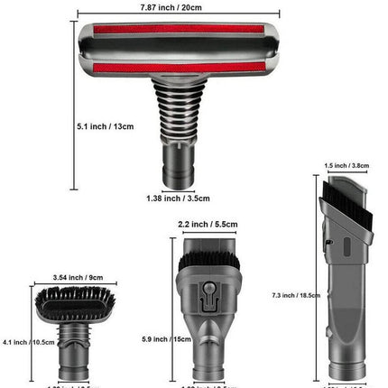 Tool kit for Dyson vacuum cleaners V6, DC29, DC37, DC39, DC54 & More.