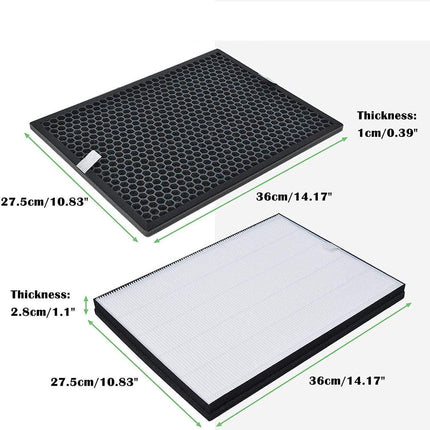 Filter kit for Philips FY1413/FY1410, 1000 Series Carbon & HEPA Air Purifiers.