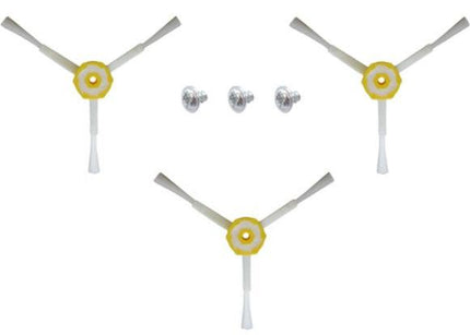 3 x spinning side brushes for iRobot Roomba 500 / 600 / 700 / 800 /900 series.