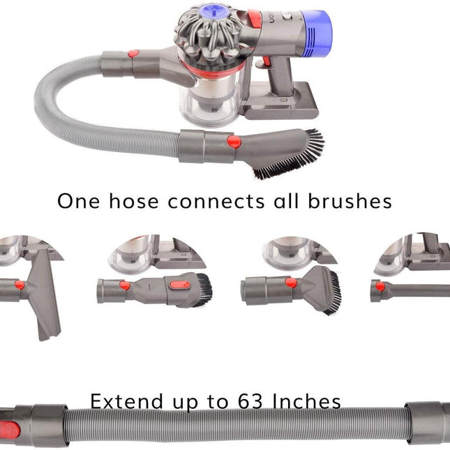 Complete Accessory tool kit for Dyson V7 V8 V10 V11 V12 & V15 vacuum cleaners.