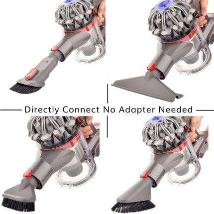 Complete Accessory tool kit for Dyson V7 V8 V10 V11 V12 & V15 vacuum cleaners.