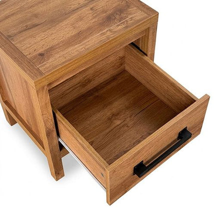 King Bedroom Suite – 4 Piece Set with Dresser in Oak Finish