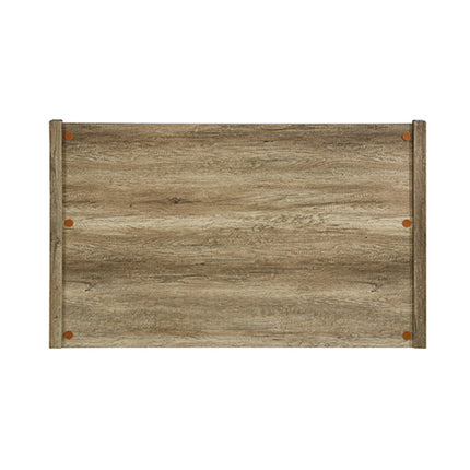 Queen Size Bed Frame Natural Wood like MDF in Oak Colour.