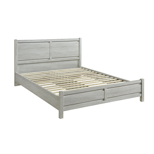 Queen Size Bed Frame Natural Wood like MDF in Oak Colour.