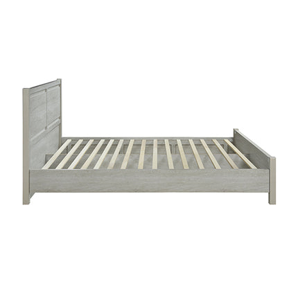 Queen Size Bed Frame Natural Wood like MDF in Oak Colour.