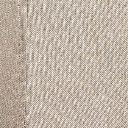 Bed Head King Beige Headboard Upholstery Fabric Tufted Buttons.