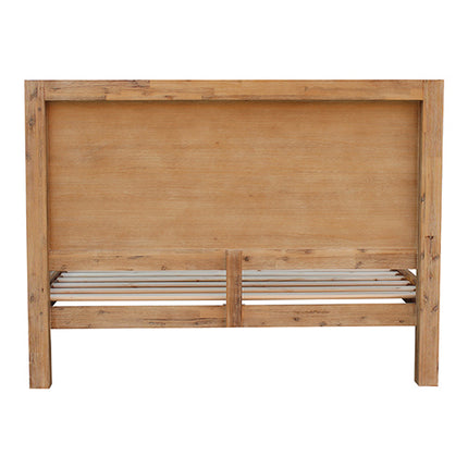 Bed Frame King Single Size in Solid Wood Veneered Acacia Bedroom Timber Slat in Oak.
