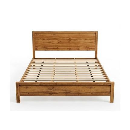 King Bed Frame with Natural Timber Look Finish