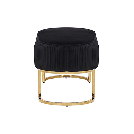 Noori Bench Chair Black Velvet.