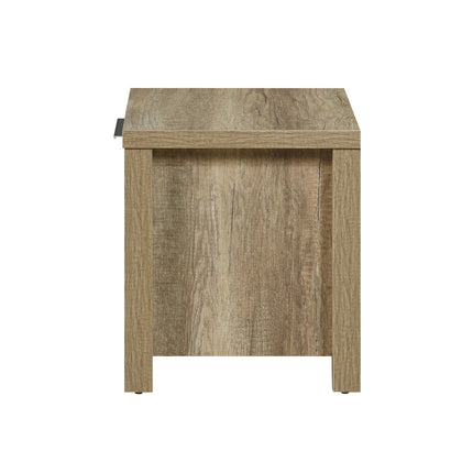 Bedside Table 2 drawers Storage Table Night Stand MDF in Oak.