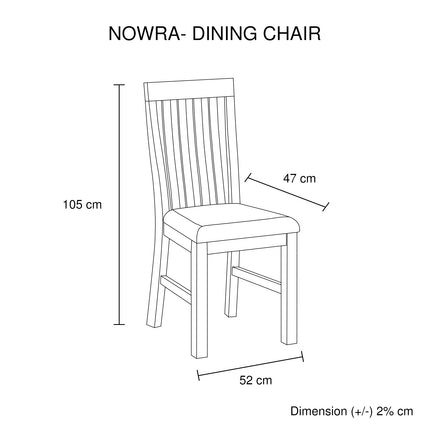 2x Wooden Frame Leatherette in Solid Wood Acacia & Veneer Dining Chairs in Oak Colour.