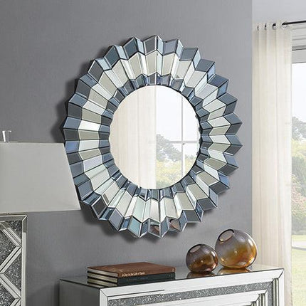 Wall Mirror MDF Smokey Silver And Grey Clear Image MRR-05.