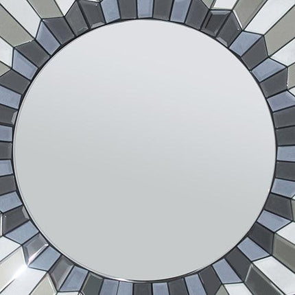 Wall Mirror MDF Smokey Silver And Grey Clear Image MRR-05.
