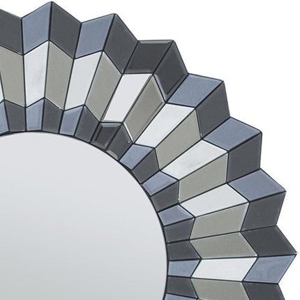 Wall Mirror MDF Smokey Silver And Grey Clear Image MRR-05.