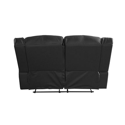 3+2 Seater Recliner Sofa In Faux Leather Lounge Couch in Black.
