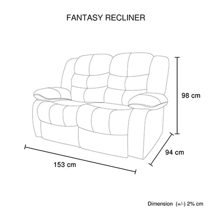 3+2 Seater Recliner Sofa In Faux Leather Lounge Couch in Black.