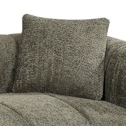 Frameless Compressed Fabric 2 Seater Sofa