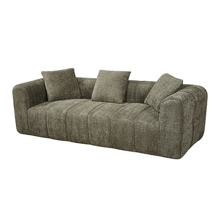 Frameless Compressed Fabric 3 Seater Sofa