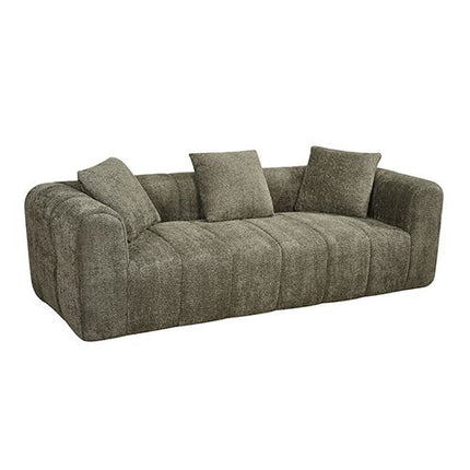 Frameless Compressed Fabric 3 Seater Sofa