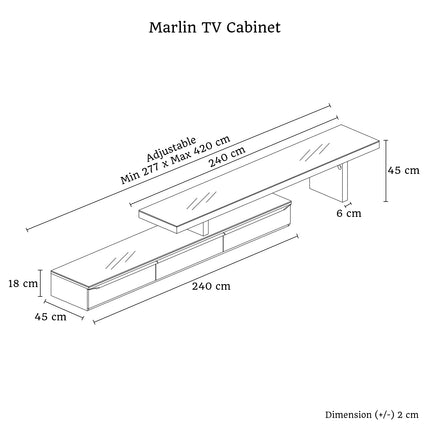 Marlin Tv Unit White.