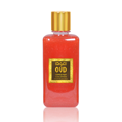 Saffron & Oud Shower Gel.