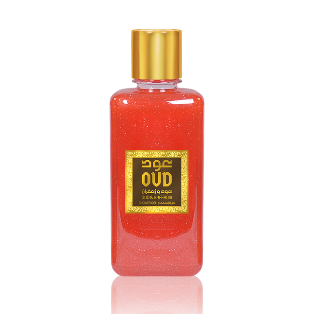 Saffron & Oud Shower Gel.