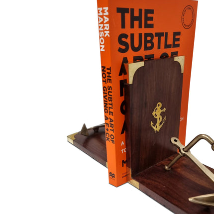 Brass Bookend - Anchor.