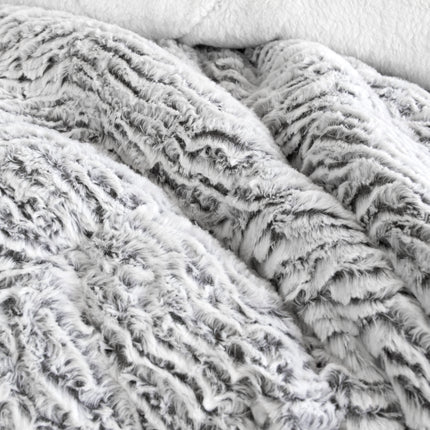 Faux Fur SHERPA 3PCE COMFORTER SET - QUEEN/KING.