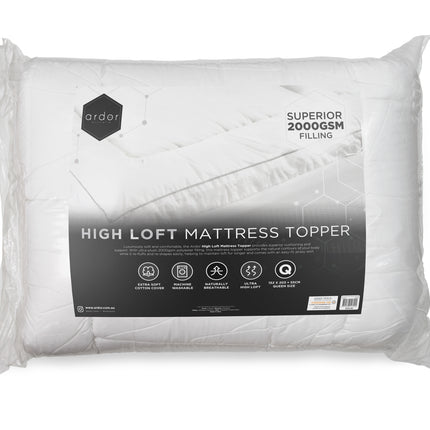 2800GSM Standard Microfibre MATTRESS TOPPER V/P - SINGLE.