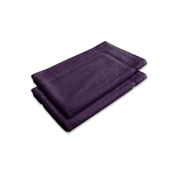 800GSM Set of 2 Cotton Bath Mat Plum.