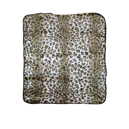 Animal Skin Pattern Faux Mink Blanket Queen Leopard.