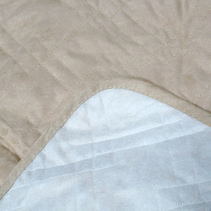 Faux Suede 1 Seater Sofa Protector Camel.