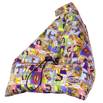Handsfree Printed Book Seat Book Tablet and iPad Holder Retro Comic.