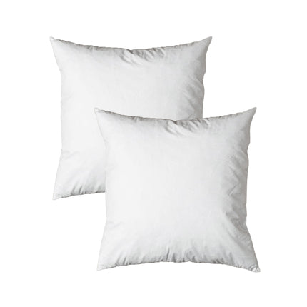 Pair of Duck Feather Rich Fill European Cushion Inserter 65 x 65 cm.
