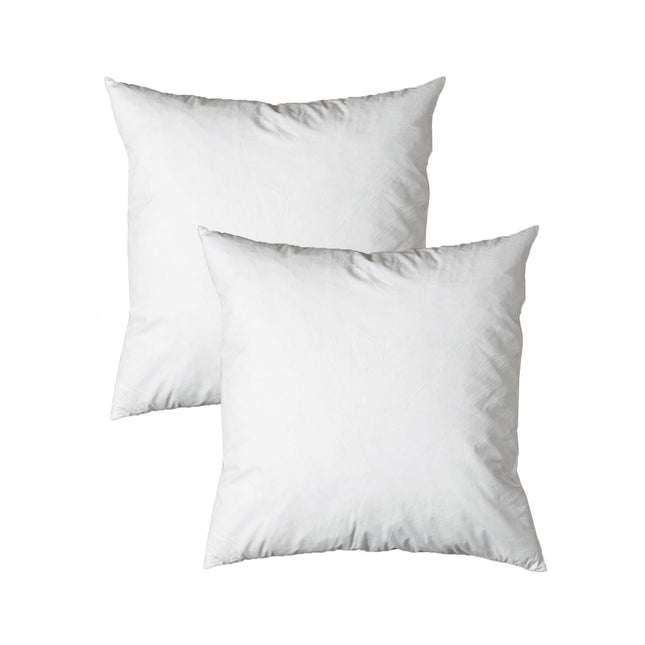 Pair of Duck Feather Rich Fill European Cushion Inserter 65 x 65 cm.