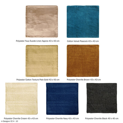 Polyester Cotton Texture Cushion Cover Pale Gold.