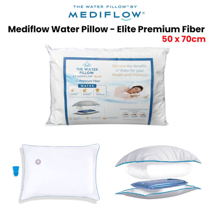Mediflow Elite Premium Fiber Water Pillow 50 x 70 cm.