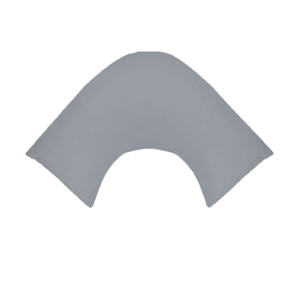 280TC Polyester Cotton V Shape Pillowcase Grey.