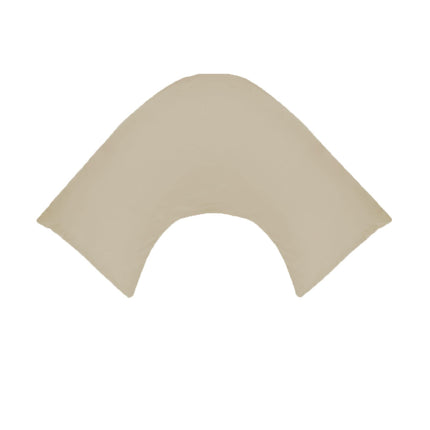 280TC Polyester Cotton V Shape Pillowcase Latte.