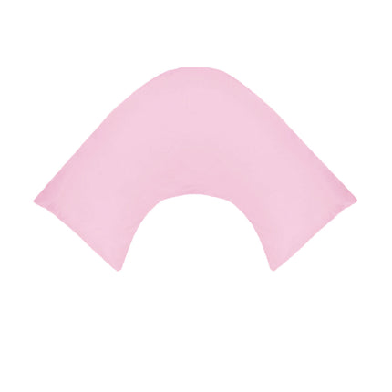 280TC Polyester Cotton V Shape Pillowcase Pink.