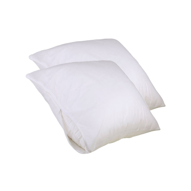 Set of 2 Stain Resistant Pillow Protectors European.