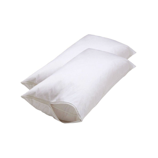 Set of 2 Stain Resistant Pillow Protectors King.