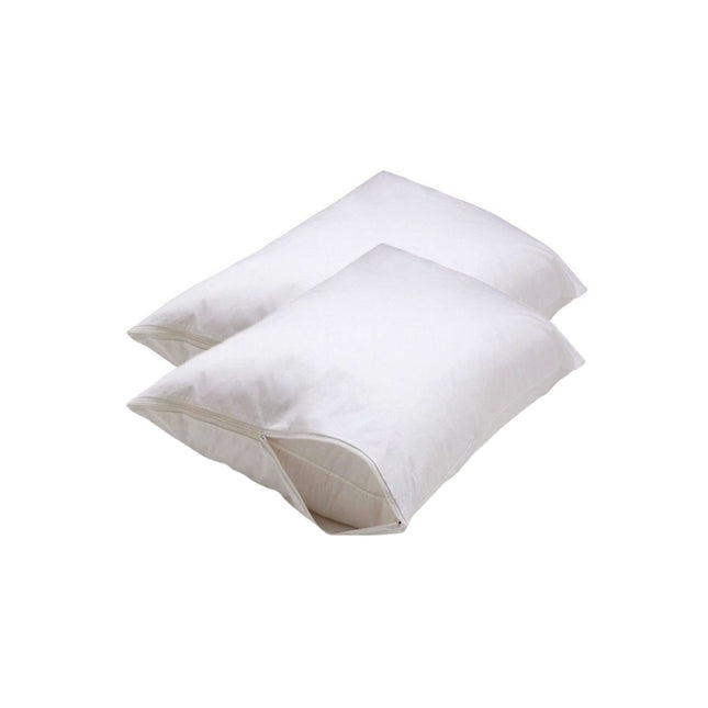 Set of 2 Stain Resistant Pillow Protectors Standard.
