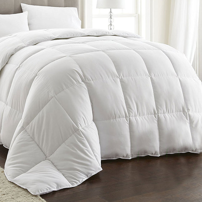 Machine Washable 80% WHITE GOOSE DOWN 20% Feather Quilt King.