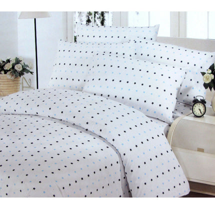 Polyester Cotton Stars Quilt Cover Set Double.