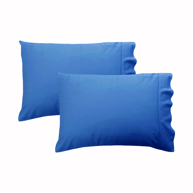 280TC Luxury Percale Standard Pillowcases Steel.