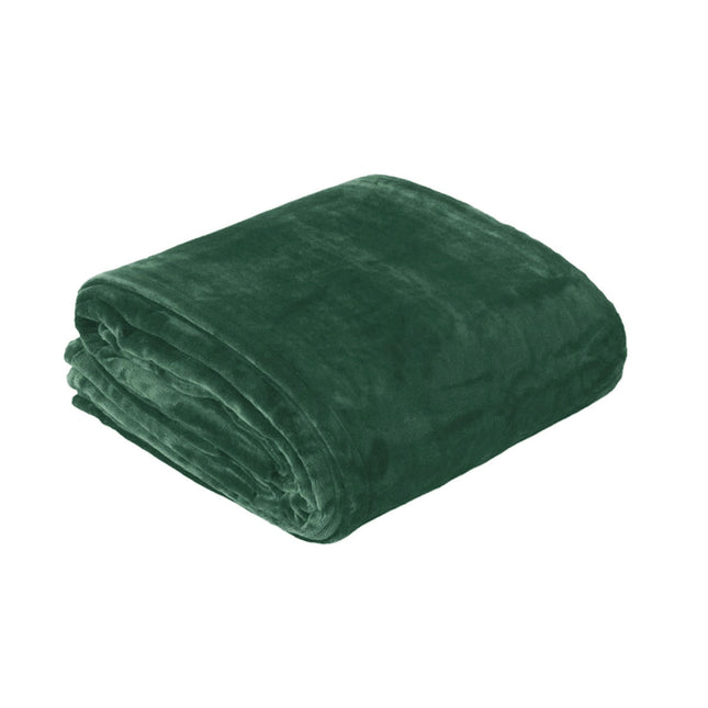 In 2 Linen 350GSM Plush Ultra Soft Velvet Touch Blanket Forest King/Super King.