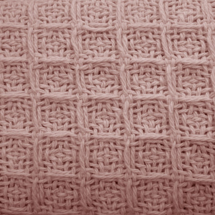 Cotton Waffle Blanket Dusty Pink Queen.