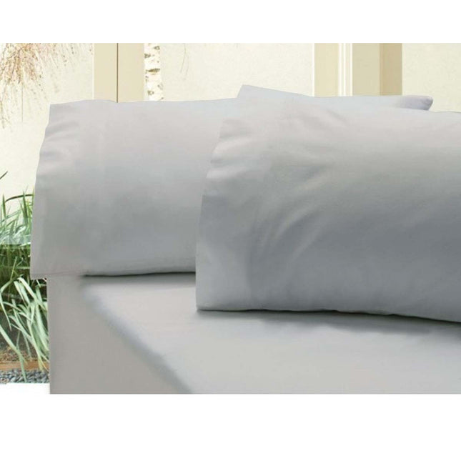 Revive 400TC Cotton Sateen Combo Set King Silver.
